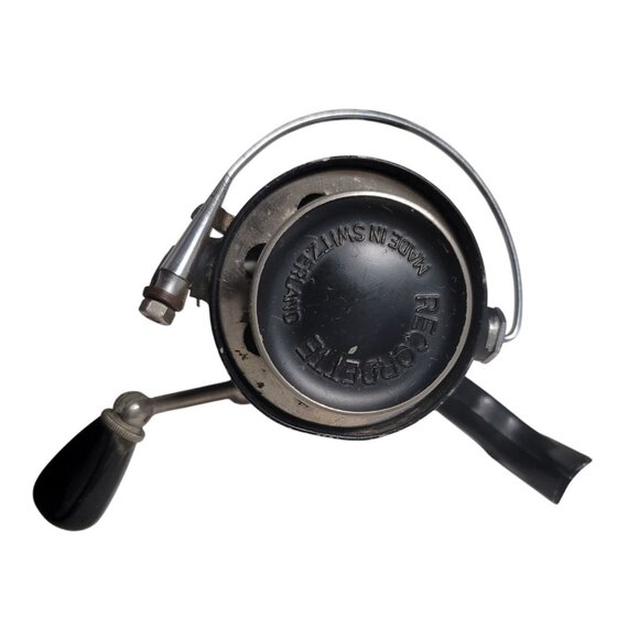 Vintage Recordette Switzerland Spinning Fishing Reel U.S. Patent No. 21 - Metal - Picture 4 of 14